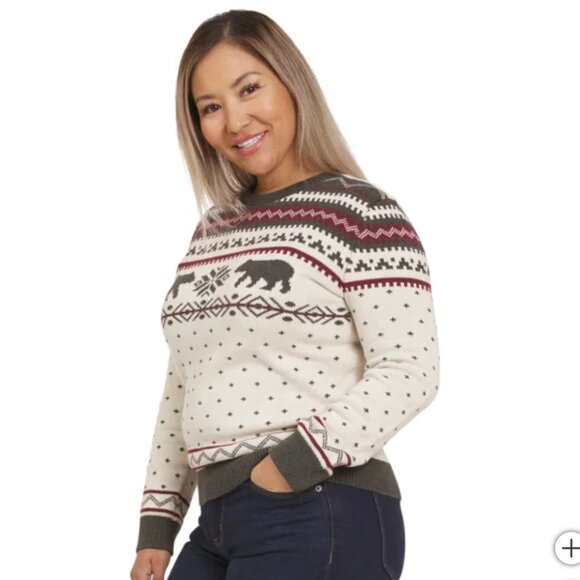 NWT Lands' End Ladies' Holiday Sweater XL - Picture 3 of 8